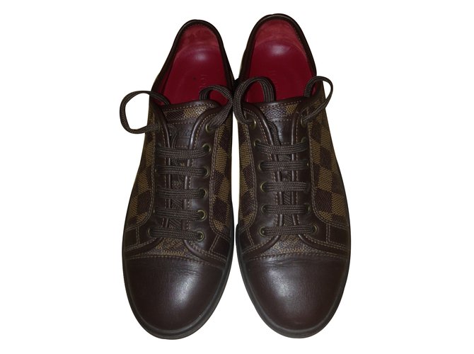 Louis Vuitton Sneakers Brown Leather  ref.29131