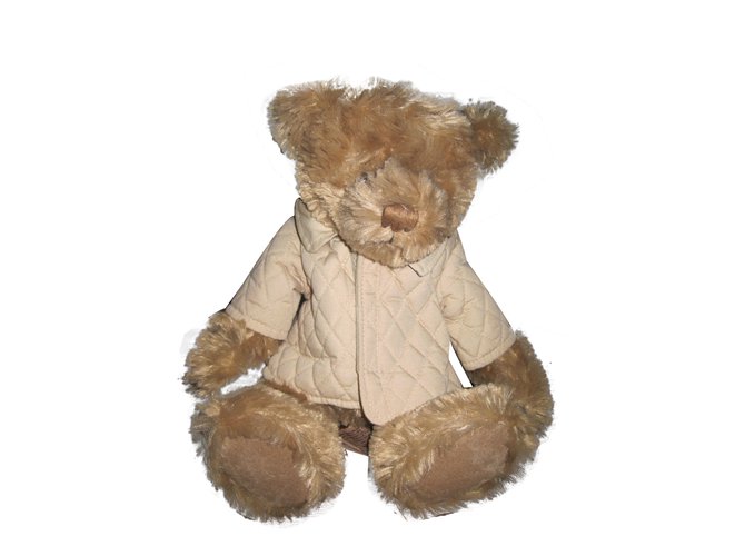 Burberry doudou Teddy bear Synthétique Beige  ref.29250