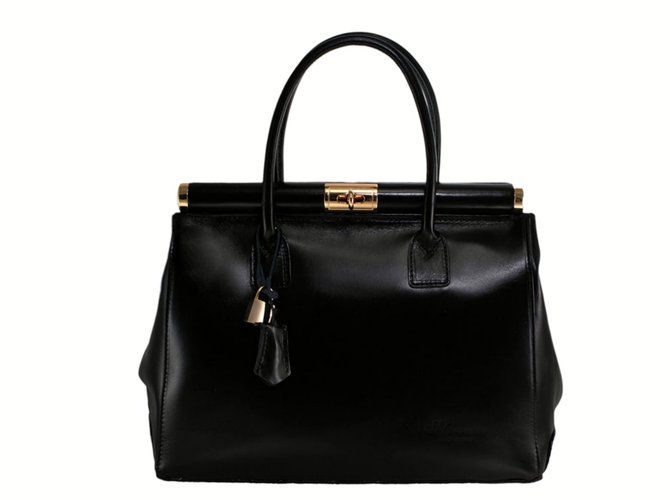 Autre Marque Viola CAStellani Handbag Black Leather  ref.29285