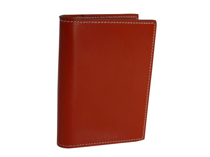 Hermès Purses, wallets, cases Cognac Leather  ref.29335