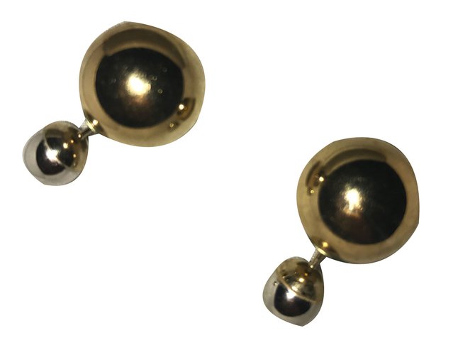 Dior TRIBAL Earrings Silvery Golden  ref.29341