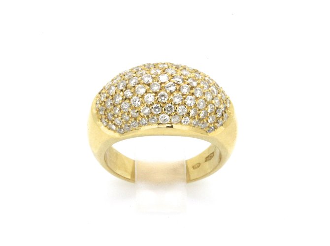 Autre Marque Ring aus Gelbgold Golden Gelbes Gold  ref.29371
