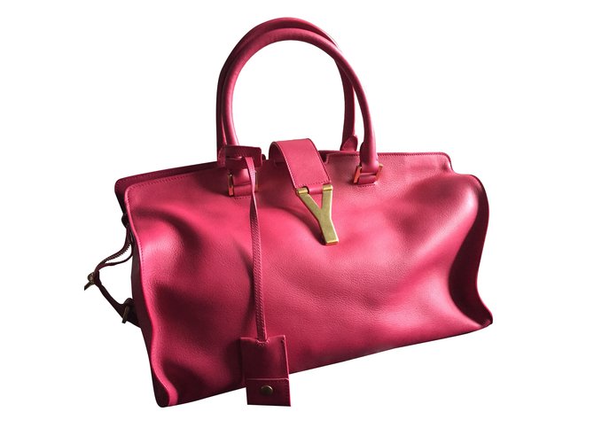 Yves Saint Laurent Handbag Pink Leather  ref.29480