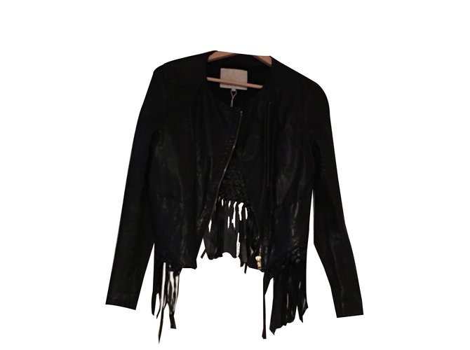maje fringe jacket