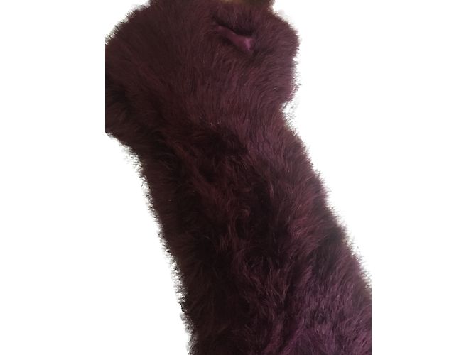 Sciarpa di piume Gerard Darel rosso scuro Bordò
