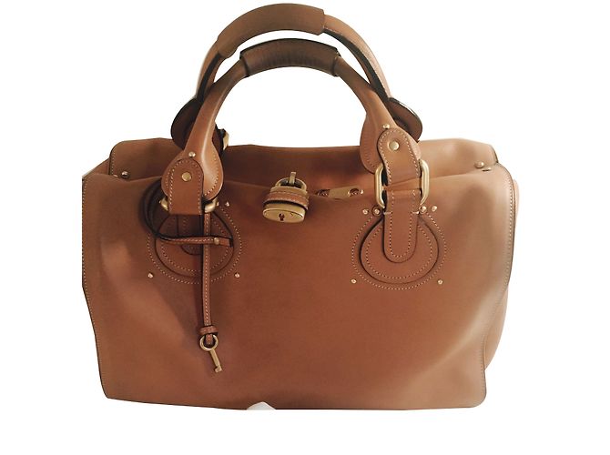 Chloé borsetta Caramello Pelle