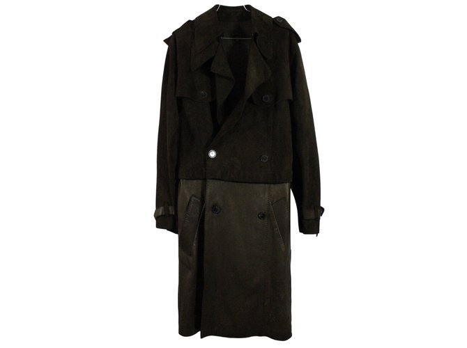 Jean Paul Gaultier Coat Brown Lambskin Deerskin ref.29726 - Joli