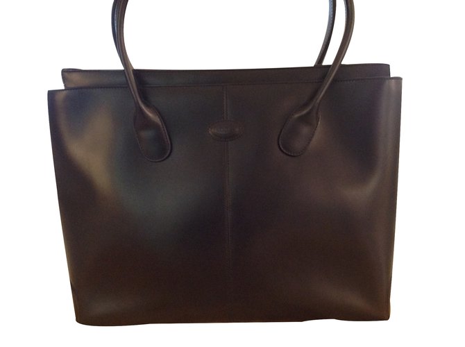 Tod's Handbag Blue Leather  ref.29755