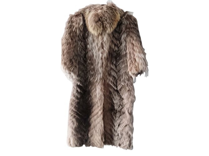 Autre Marque Coat Beige Fur  ref.29762