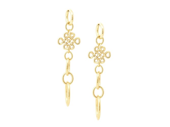 Autre Marque 'H.Aretes de popa Dorado Oro amarillo  ref.29764