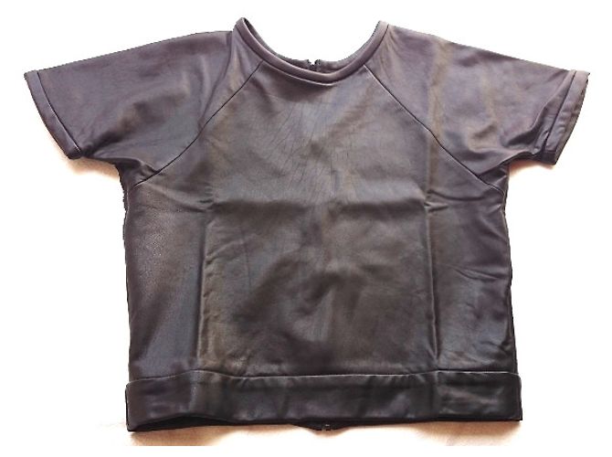 Rag & Bone Rocky Sweatshirt in pelle d'agnello nera XS Nero
