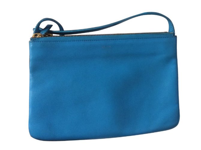 Céline Handbags Blue Leather  ref.29901