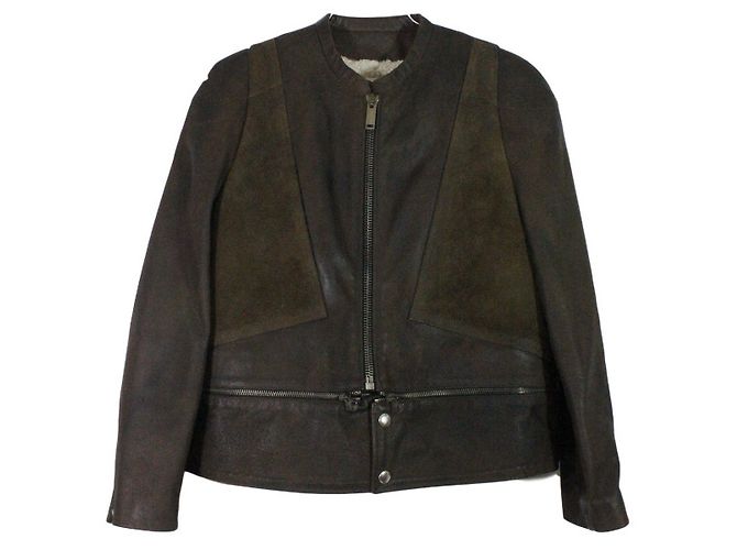Golden Goose Lederjacke braun