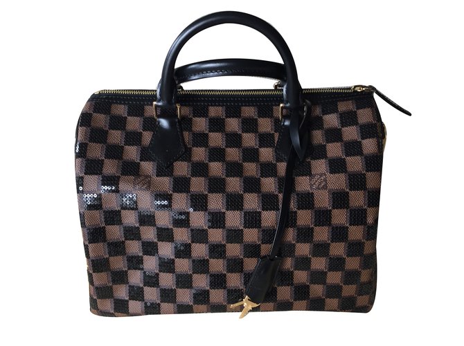 Louis Vuitton Speedy Damier Paillettes 30 Limited Edition Sequined Handbag