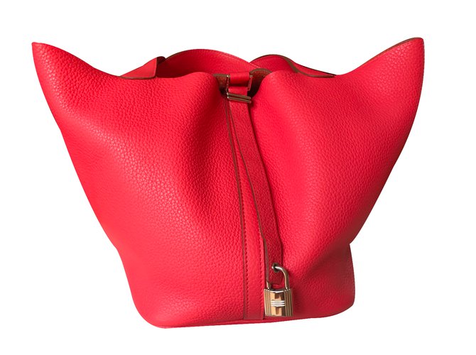 Hermès Handbag Pink Leather  ref.30015