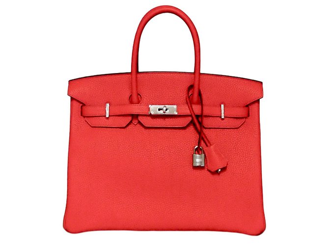 Hermès Birkin 35 Red Leather  ref.30019