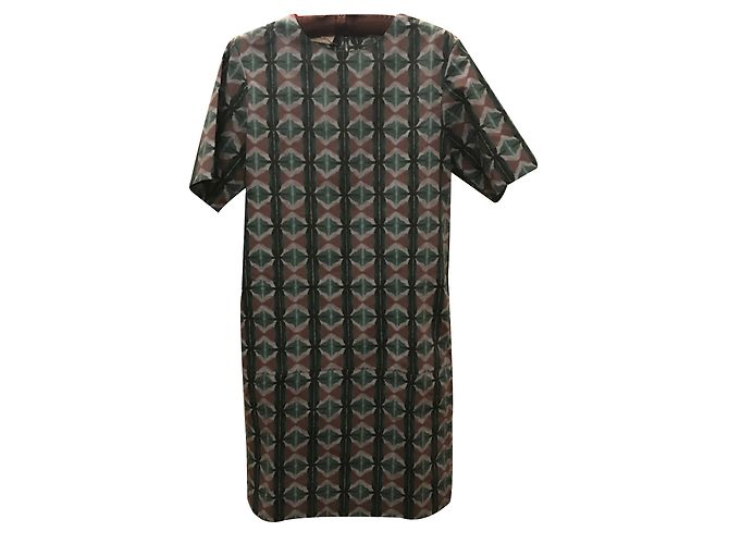 Vestito Marni in cotone verde taglia 38IT