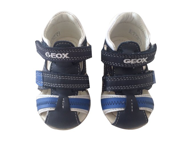 Geox Sandals Blue Leather  ref.30055