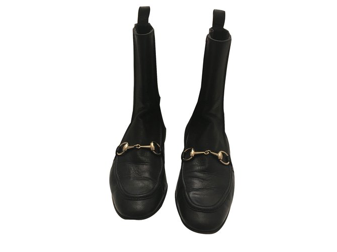 Gucci Ankle boots Black Lambskin  ref.30060