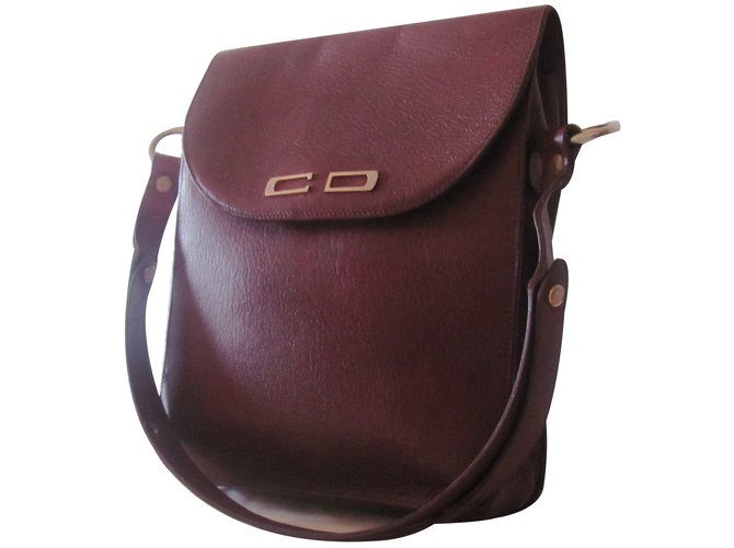 Dior Bag Dark red Leather  ref.30106
