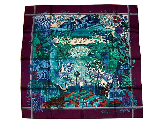 Hermès Sciarpa Multicolore Seta