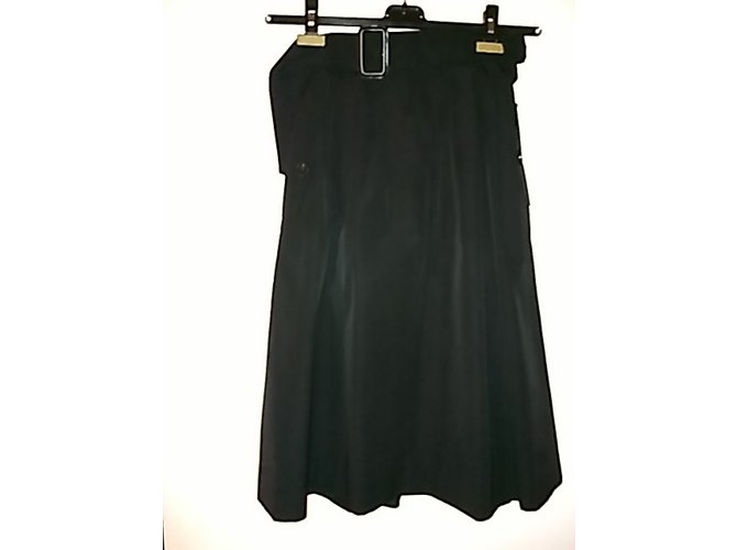 Autre Marque Theloom Skirt retro a lijn Black Cotton  ref.30197