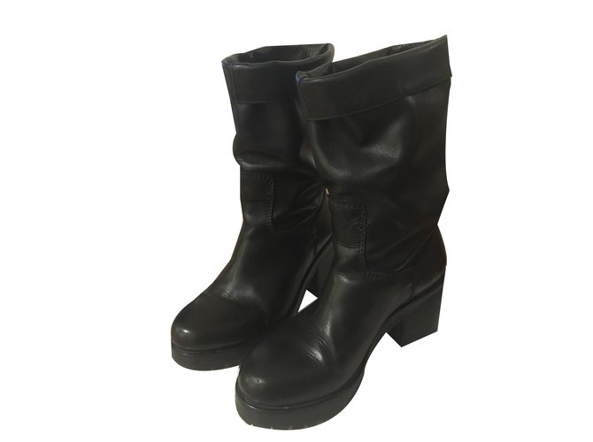Autre Marque Garrice Boots Black Leather  ref.30236