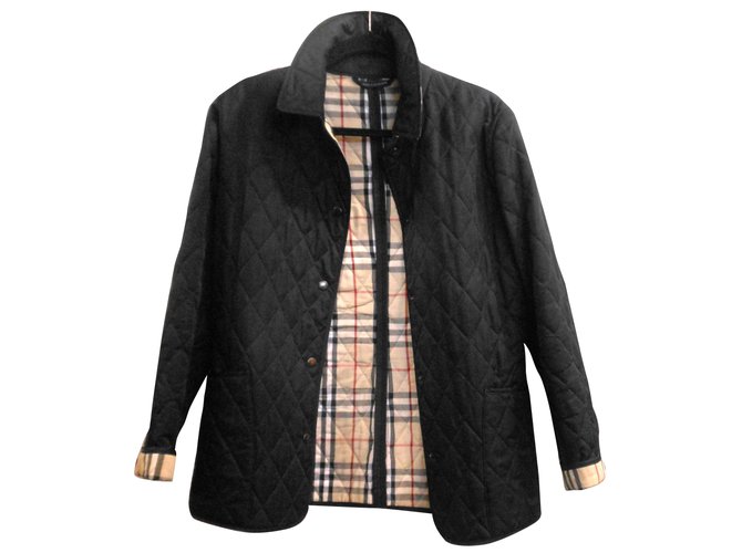 Burberry Jacket Black Cotton  ref.30405