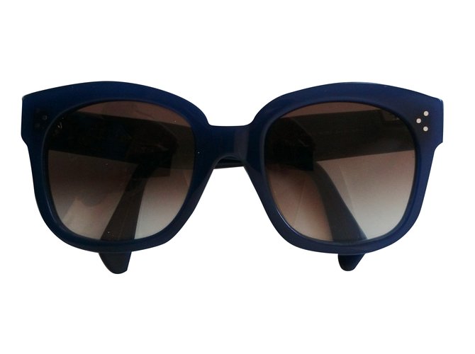 Céline Óculos de sol Audrey Azul Plástico  ref.30446