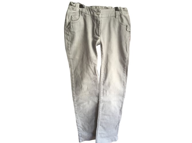 Christian Dior Pants Grey Cotton  ref.30454