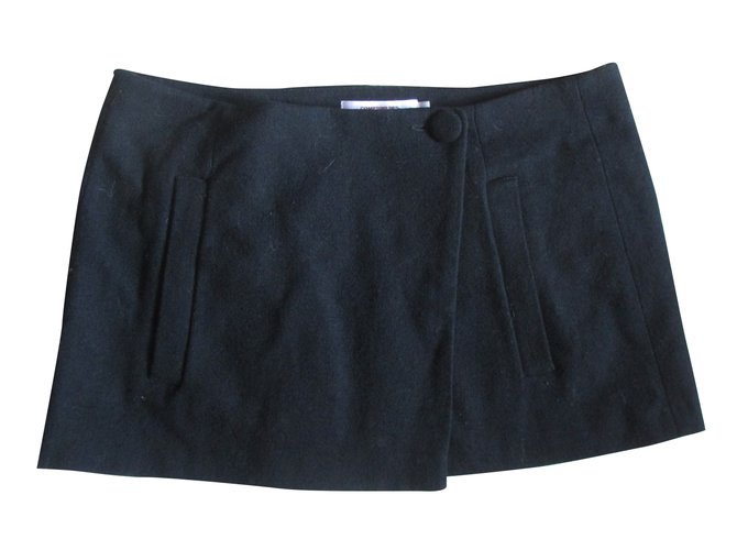Comptoir Des Cotonniers Skirt Black Wool  ref.30496