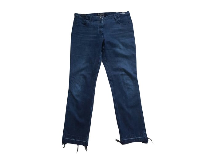 Chanel Jeans Azul John  ref.30548