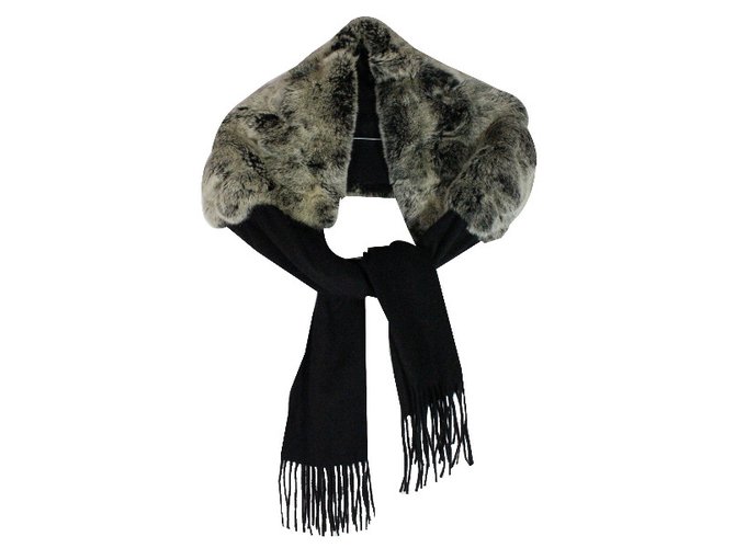 N. Peal Fur cashmere stole  ref.30635