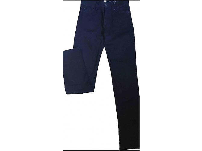 7 For All Mankind Vaqueros Roxanne Negros con Lentejuelas