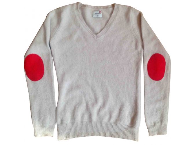 Bellerose Woll und Angora Pullover Creme Roh 