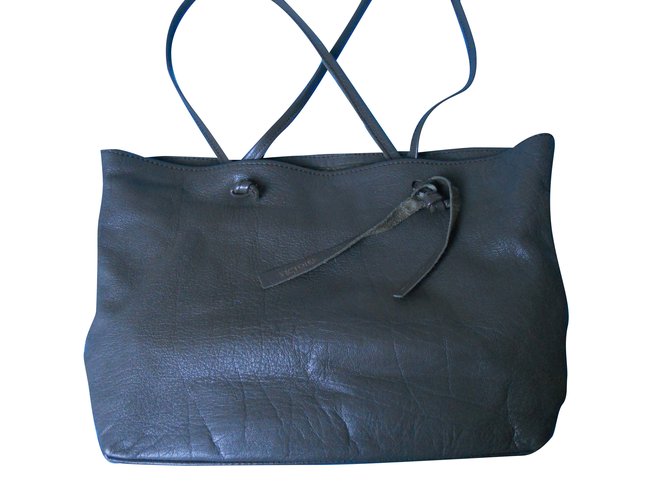 Autre Marque VICTOIRE Handbag Taupe Leather  ref.30683
