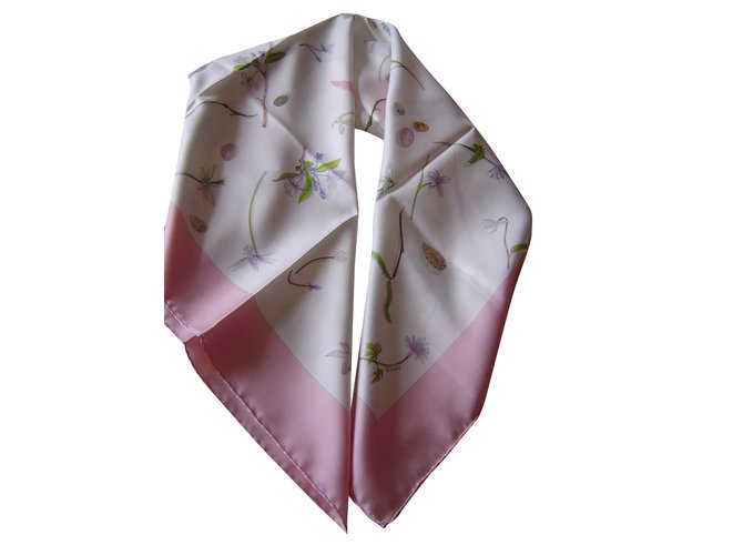 Hermès Silk scarf Pink  ref.30816