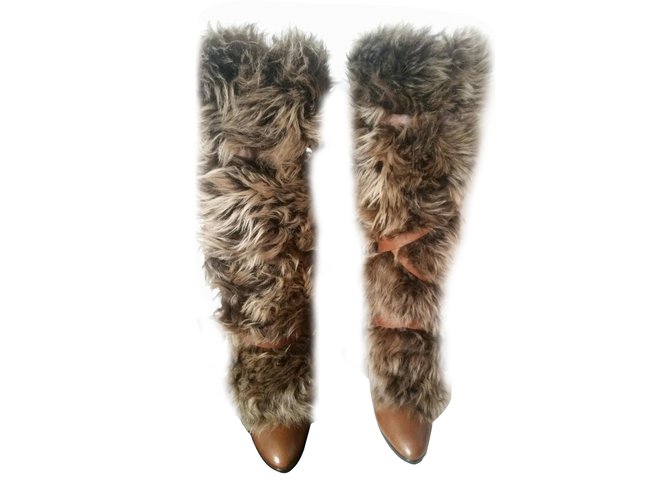 ralph lauren fur boots