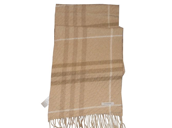 Burberry Sciarpa Beige Cachemire