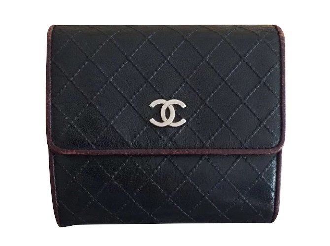 Chanel Purse Black Leather  ref.30973