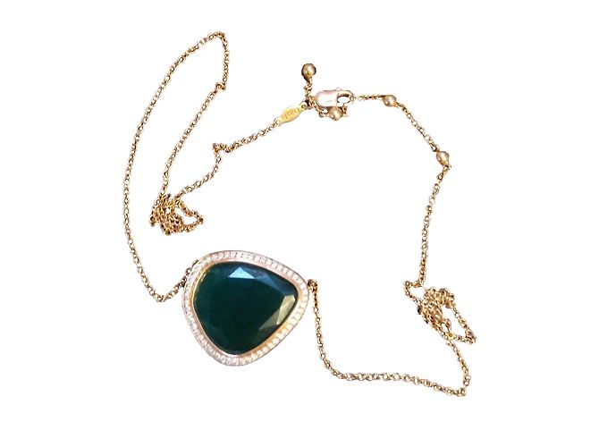 Djula Collares Verde Oro rosa