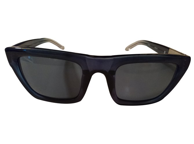 3.1 Phillip Lim Óculos Quadrados Azul Plástico  ref.31085