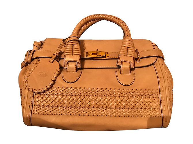 Bolsa Gucci de couro bege