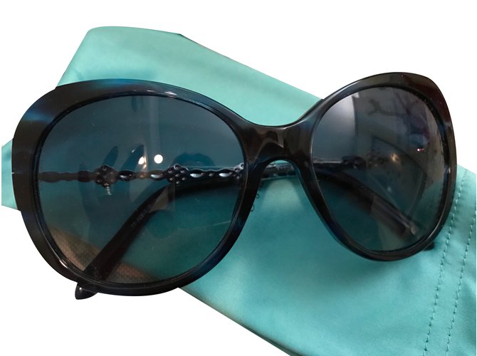 Tiffany & Co Gafas de sol Negro Metálico Plástico  ref.31120