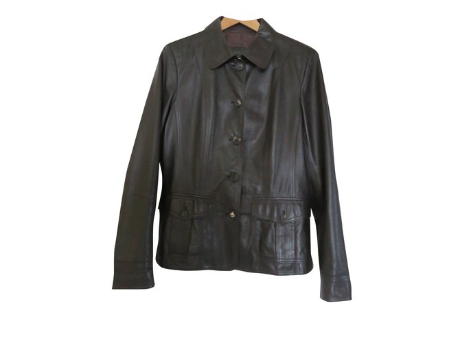 Bally Jacket Brown Leather  ref.31219