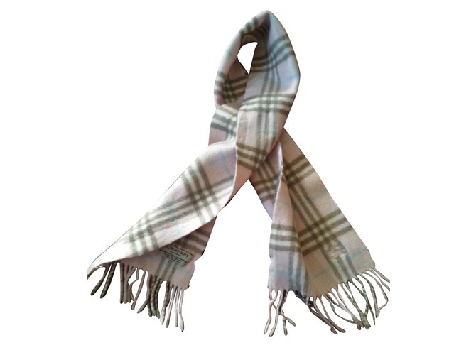 Burberry Scarf Pink Wool  ref.31229