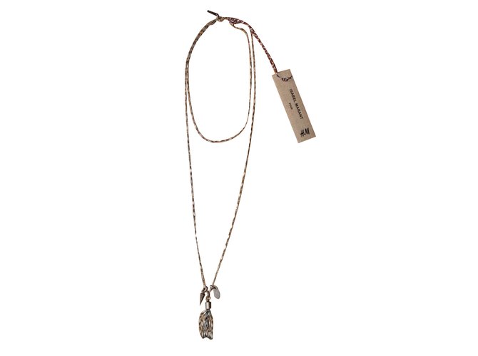 Isabel Marant Pour H&M Long necklace Silvery Metal  ref.31241