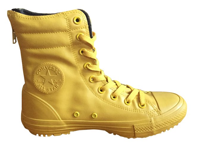 Converse Sneakers Yellow Rubber  ref.31272