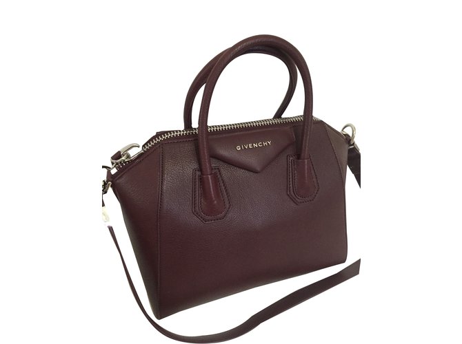 Givenchy Antigona Hammared Brown Leather  ref.31353