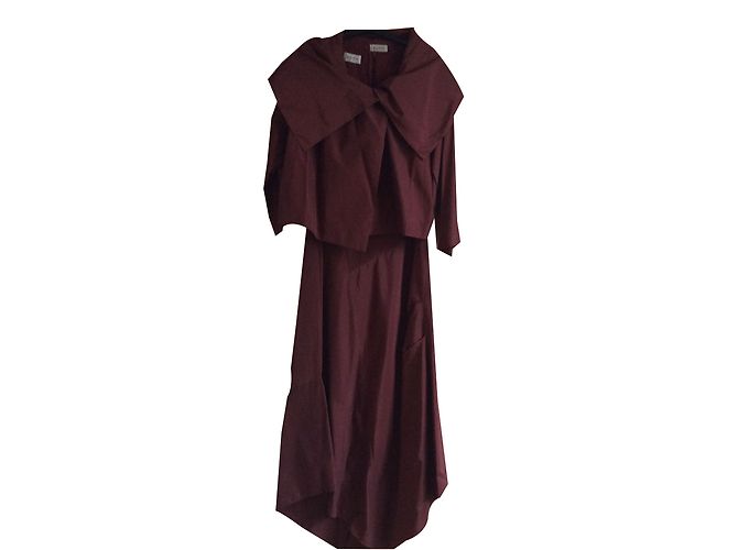 Zapa Kleid und Jacke Set dunkelrot Bordeaux